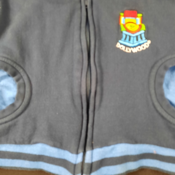 Dollywood kids hooded jacket with train on front size 4T - Picture 4 of 8
